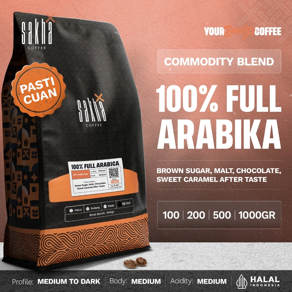 BIJI KOPI 100% FULL ARABICA Commercial Espresso Based By Sakha Coffee Roastery
