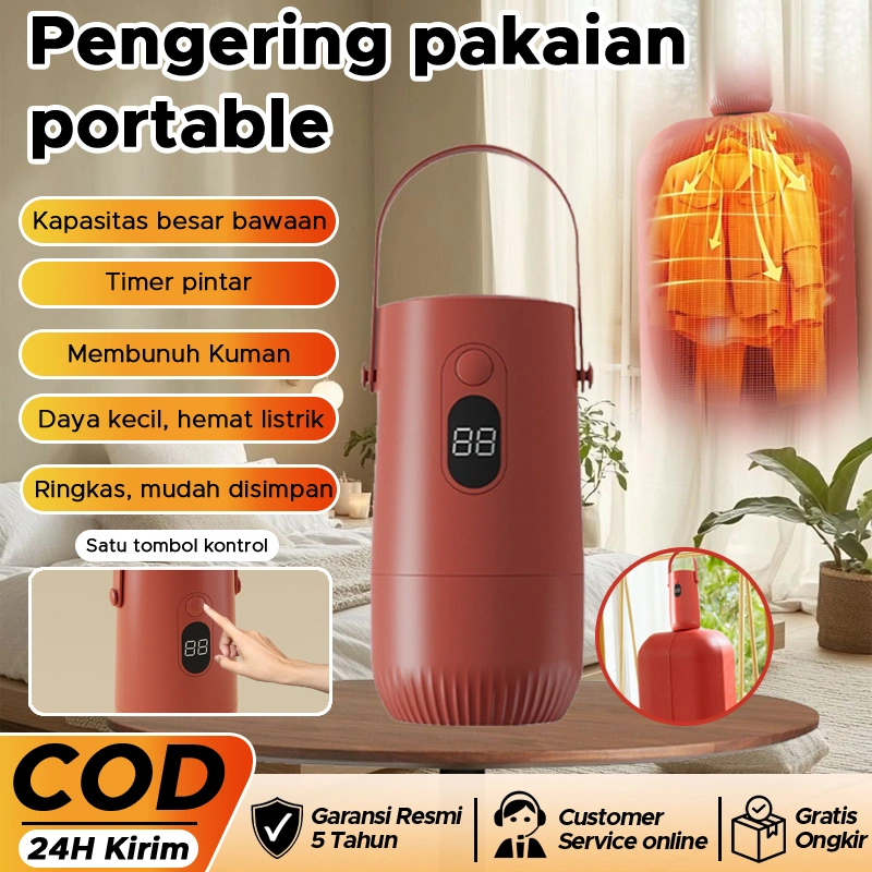 SUSU Life Pengering Pakaian 600W Portabel Cepat Kering - Multifungsi, Ideal untuk Rumah & Perjalanan