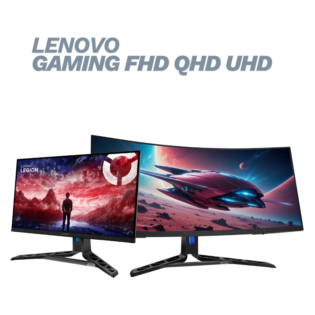 All Lenovo Legion Gaming Monitor Series 24-10 25-10 27-10 27Q-10 27Q-11 R27QE Gen2 R25F-30 R27QC-30 R32QC-30 R34W-30 – 24" 25" 27" 34" FHD QHD 180–300Hz Visual Cepat Smooth Responsive eSport untuk Gaming Kompetitif Daily Gaming Setup