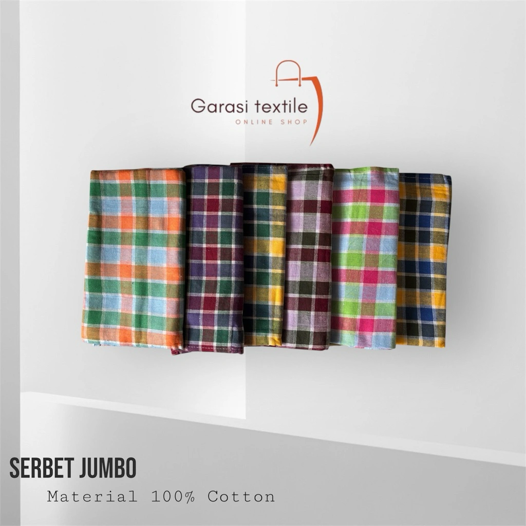 Serbet Jumbo Tebal 60x60 Cm Katun Premium (003) 1 Lusin (12 Lembar) / Serbet Katun Serbaguna / Lap Katun Super Absorbent / Lap Dapur Motif Modern