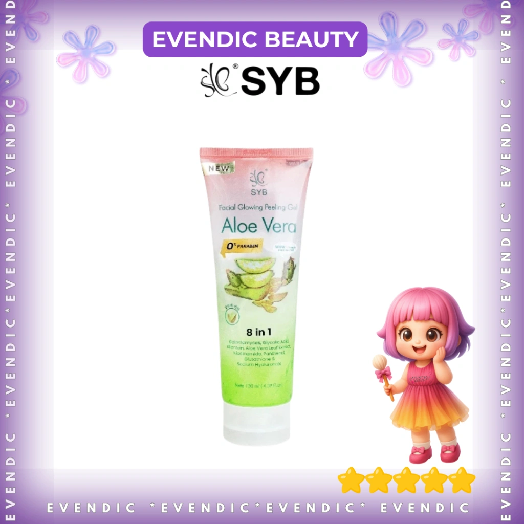 SYB FACIAL GLOWING PEELING GEL ALOE VERA + GALACTOMYCES 130 ML