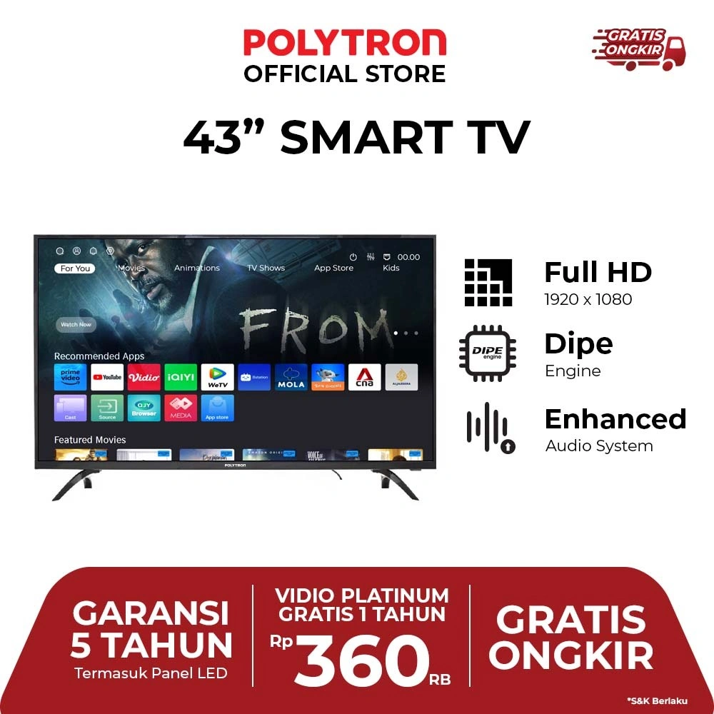 POLYTRON Smart TV 43 inch FHD - PLD 43CV8869