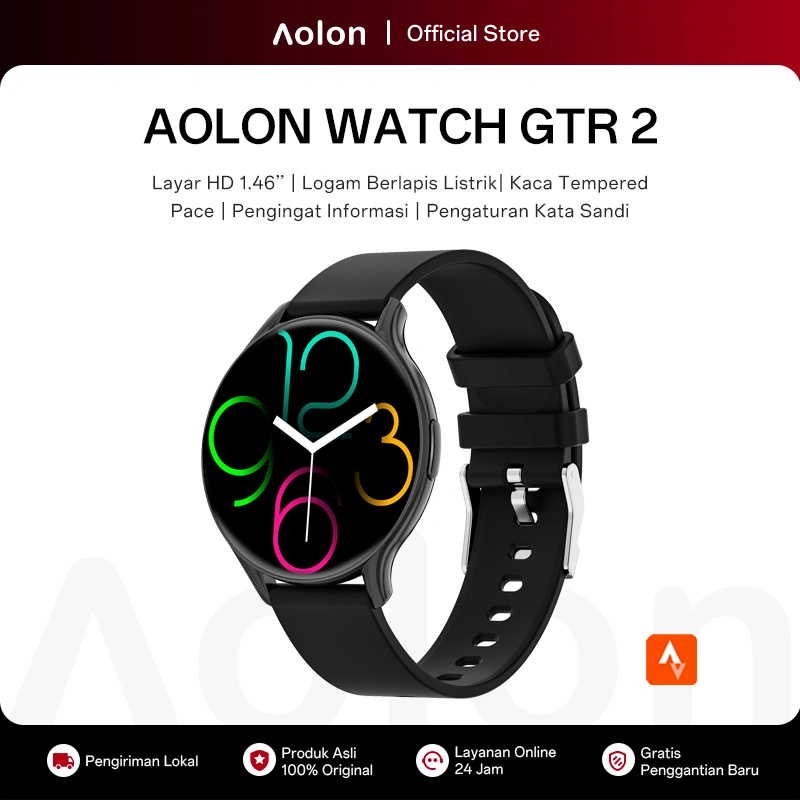 Aolon GTR2 Smart Watch | Amoled Screen | AOD | Bluetooth Call | Blood Oxygen & Heart Rate & MET | 24H Precise Sleep | Sport Smartwatch 1.43-inch Mini Game 2026
