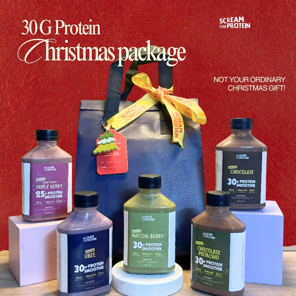 Christmas Hampers - Fuel Up! Two + One (2 Classic / Plant-Based + 1 Signature) - 90G Protein Smoothie | Scream For Protein