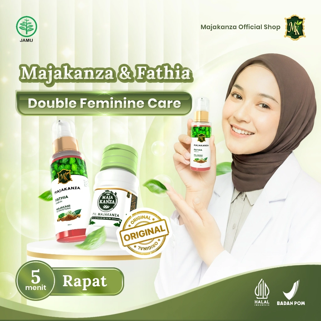 MAJAKANZA & FATHIA Double Feminine Care – Perawatan Dalam & Luar untuk Keputihan, Kenyamanan & Kesehatan Area Kewanitaan