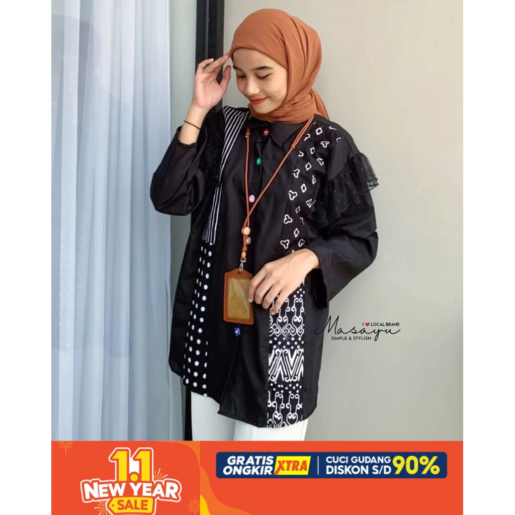 Masayu Batik - Blouse Reworked Batik Handmade Vol 18 Premium Export