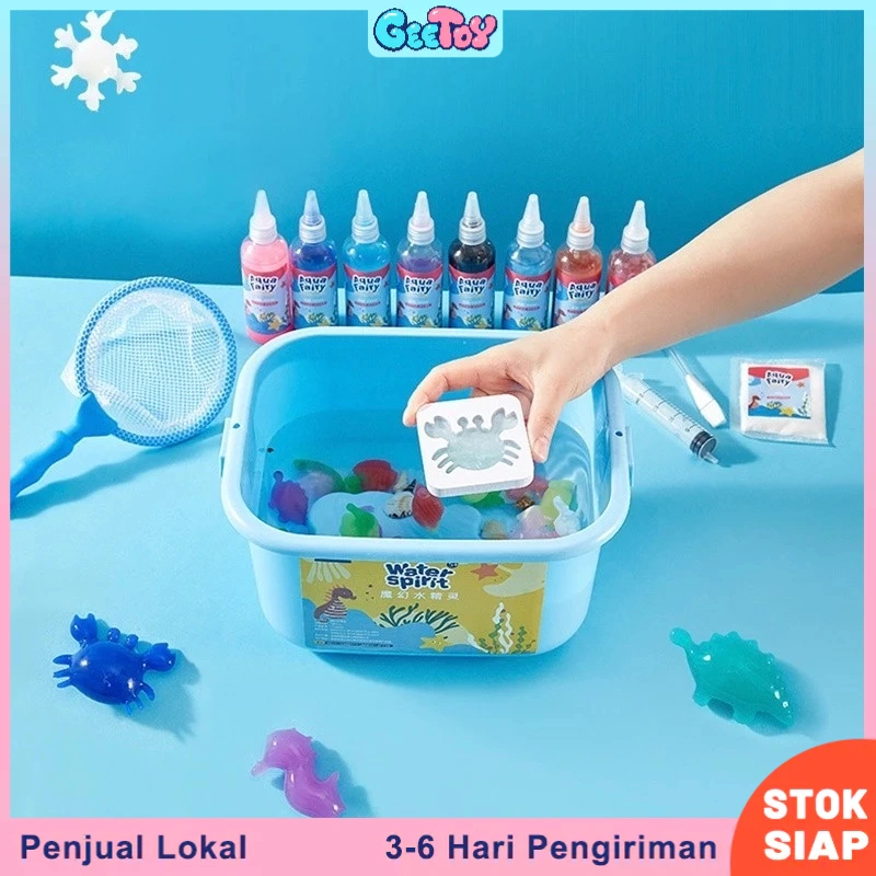 Geetoy Mainan Anak-anak DIY Peri Air Buatan Tangan Kerajinan Aqua Air Ajaib Set Peri Mainan Pendidikan Untuk Anak-anak