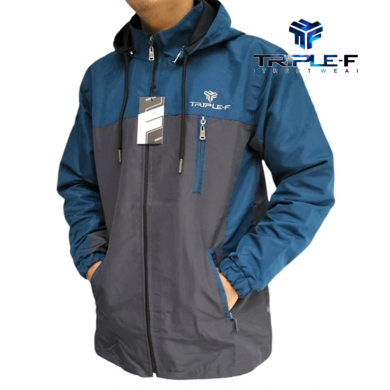 Triple f jaket parasut pria jaket outdoor waterproof jaket motor jaket hiking camping