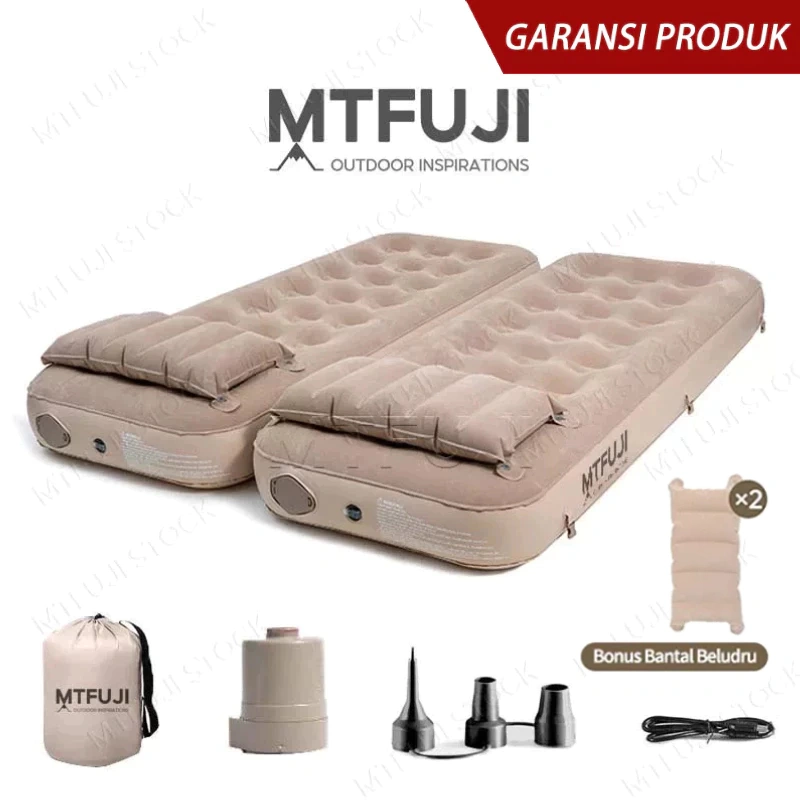 Mt.Fuji Kasur Otomatis 2pcs kasur udara Tempat tidur camping Tempat tidur multifungsi di luar ruangan