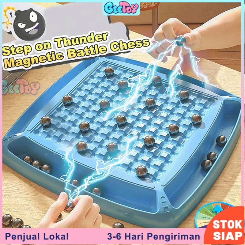 Geetoy Mainan Interaktif Anak Papan Magnet Catur Induksi Magnetik Permainan Pertempuran Orang Tua-anak Untuk Anak-anak