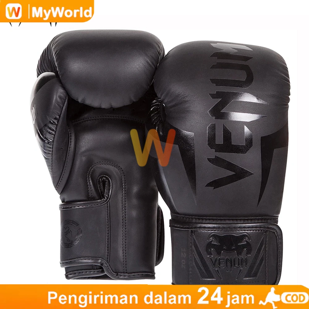 COD Sarung Tinju Anak & Dewasa / Sarung Tinju Muay Thai Premium Kulit PU Boxing Gloves 10oz 12oz 14 oz