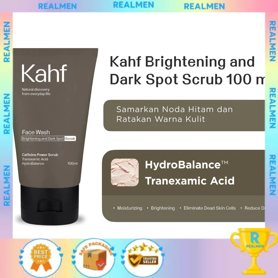 READY! Kahf Gentle Exfoliating Face Scrub/ Sabun Wajah exfo - Brightening and Dark spot scrub 100ml