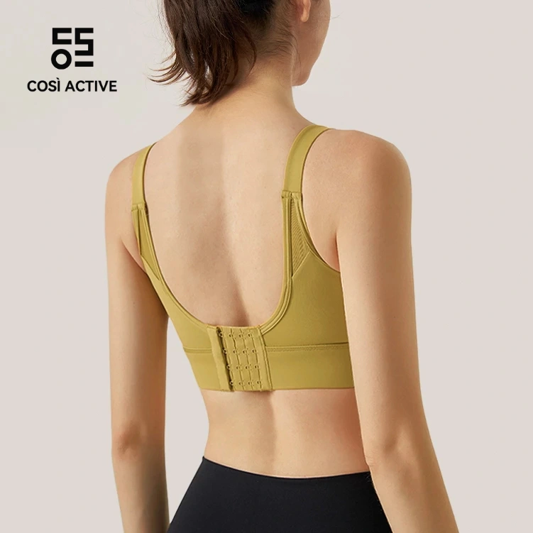 COSI ACTIVE Sport Bra Baju Olahraga Wanita Nilon Tank Top Kaos Olahraga Wanita