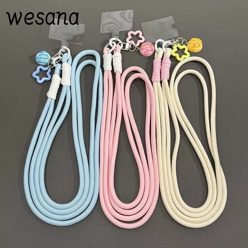 Tali hp Bintang Lima Titik Dopamin Lanyard hp Selempang Lucu Gantungan hp Kokoh dan Tahan Lama Bintang Berwarna -warni -WE