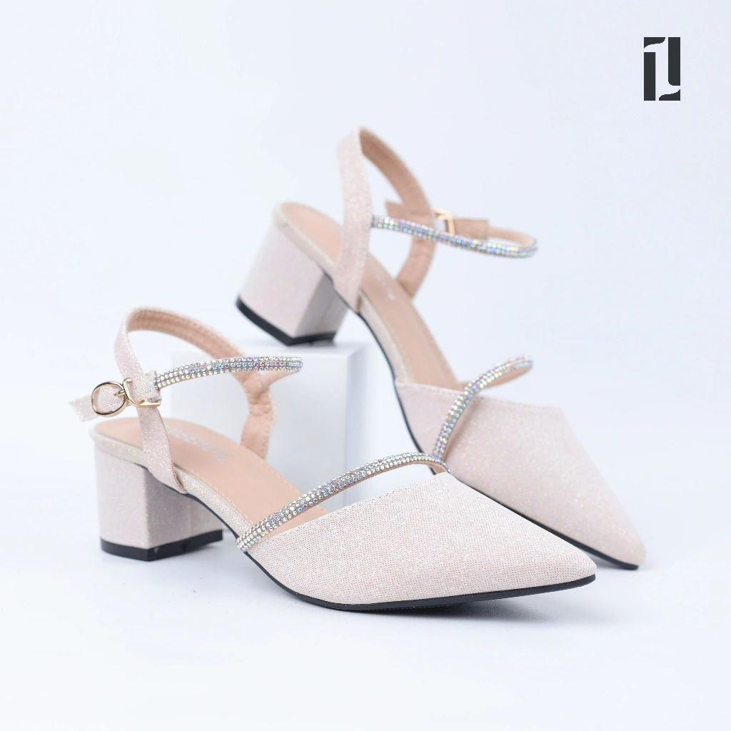 Lawrensia Sienna - Sepatu Wanita Heels Pesta Ankle Strap - 866-1