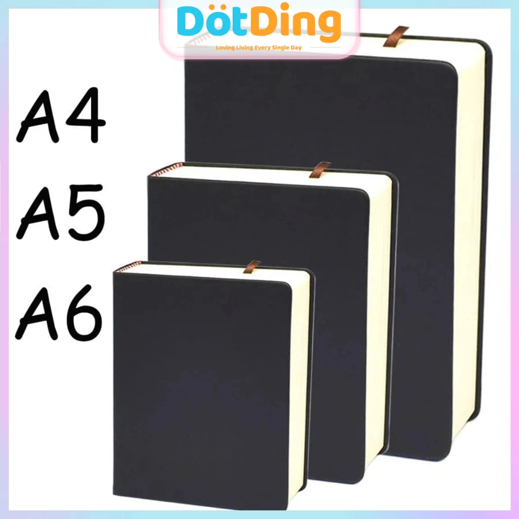 [DOTDING] 330 Lembar Buku Sketsa Halaman Kosong Kertas 80GSM dengan Kulit Lembut Multifungsi/Super Thick Notebook Blank 330 Sheets Sketchbook A4 A5 A6 Notepad Journal School Supplies Stationery A143