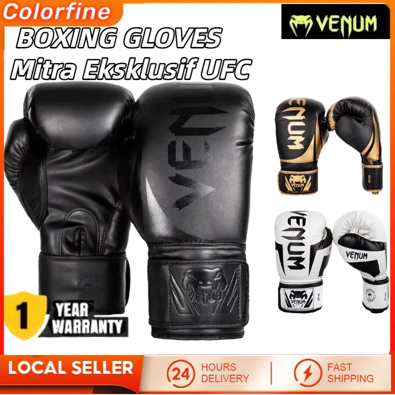 【Penjual Lokal】Sarung Tinju Muaythai / MMA / Kick Boxing / Boxing gloves/ Fighting Training /6oz 8oz 10oz 12oz 14oz