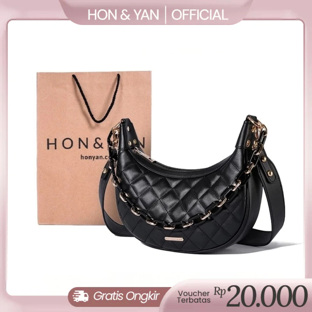 HONYAN Tas Wanita Sling Bag Tas Bahu Wanita Import Branded Tas Selempang Shoulder Bag - Shriya Bag