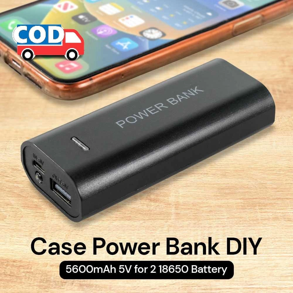 Case Powerbank DIY 5600mAh 2 Baterai 18650 Casing Power Bank Murah