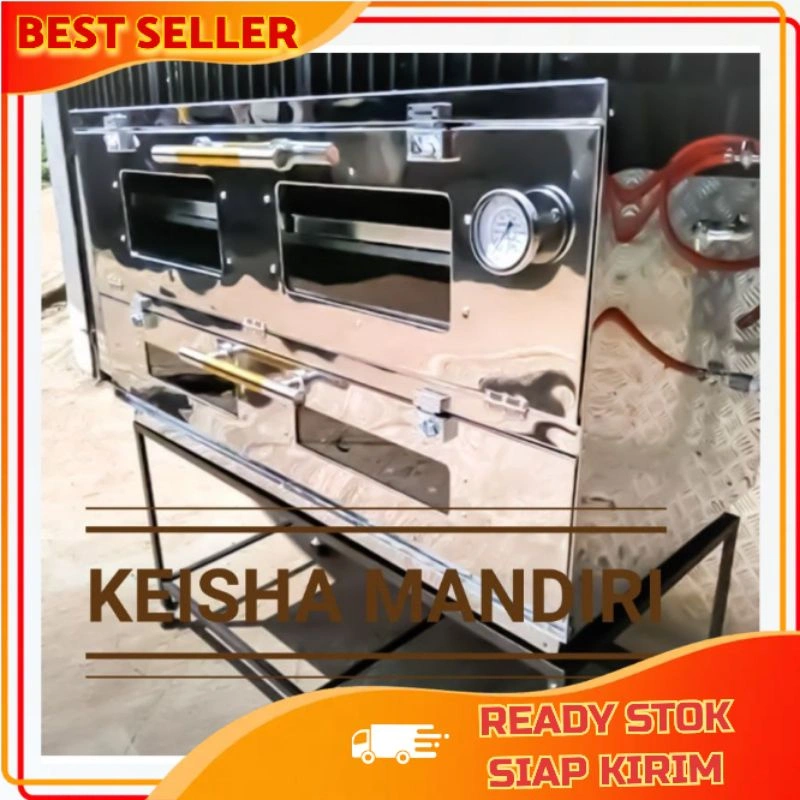 OVEN GAS STAINLES 120X55x70
