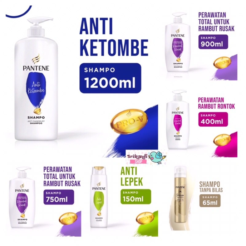 PANTENE SHAMPOO 65 150 400 750 900 1200 1800 ml 1,2 L 1,8 L 1,2L 1,8L [PT11]