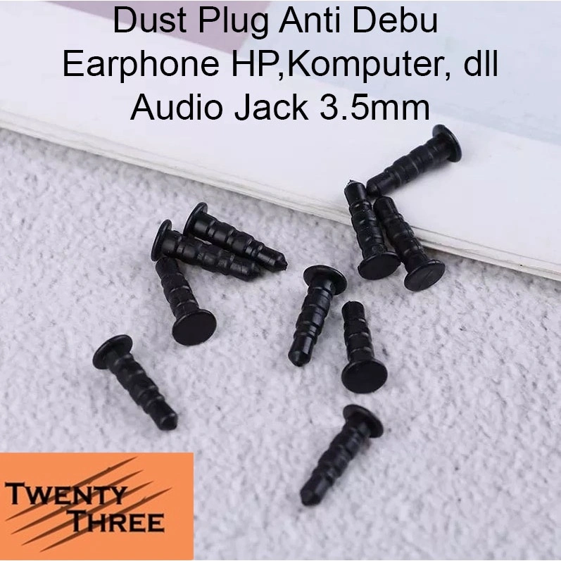 Tutup Penutup Anti Debu Dust Plug Lubang Audio Jack 3.5mm HP Earphone
