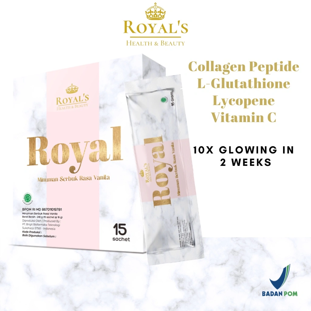 Royal Collagen Drink With L-Glutathione, Lycopene and Vitamin C Whitening Anti Aging Firming