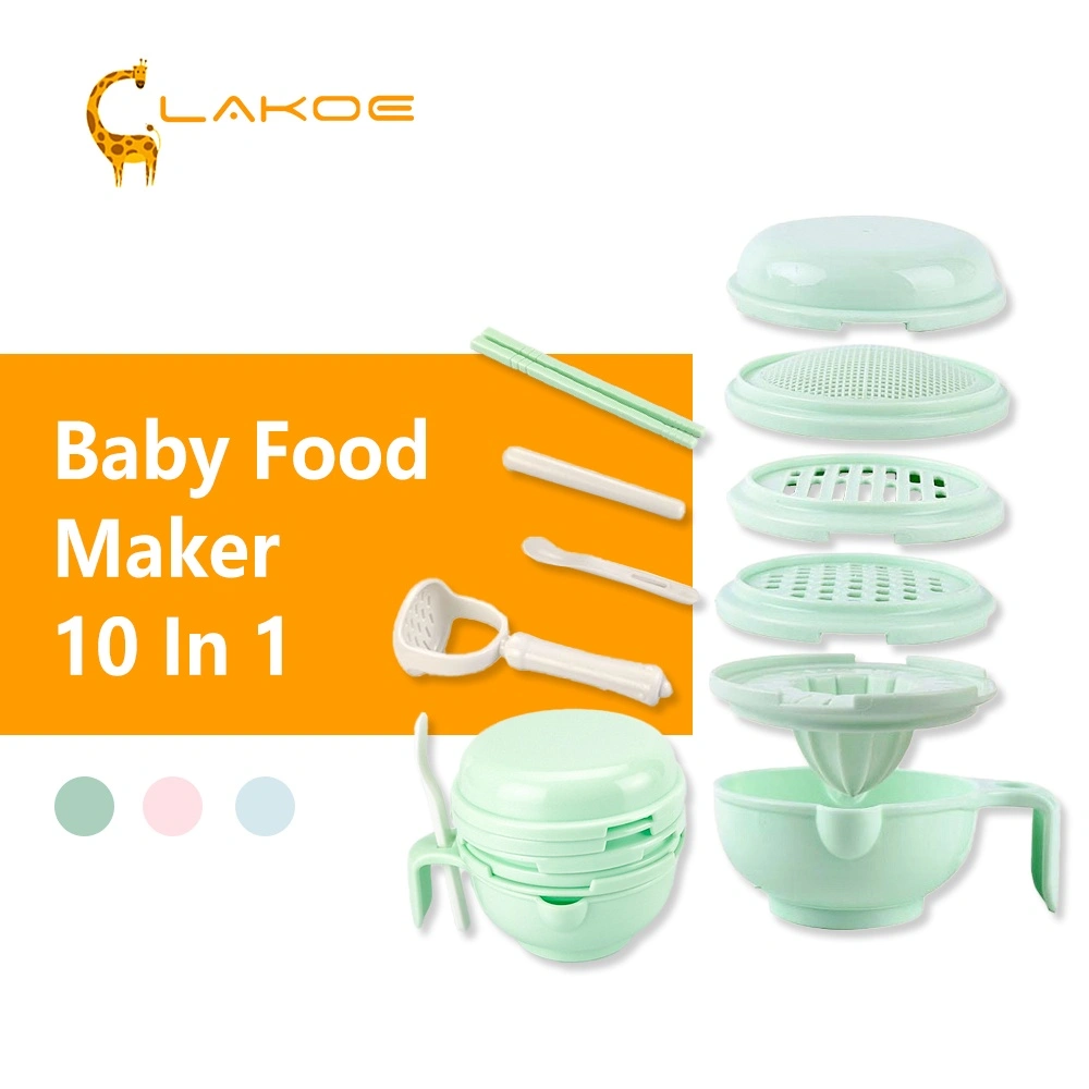 LAKOEOFFICIALMALL Multifungsi Grinding Bowl Baby Food Maker Alat Pembuat Makanan Mpasi Bayi Alat Saring Mpasi Bayi