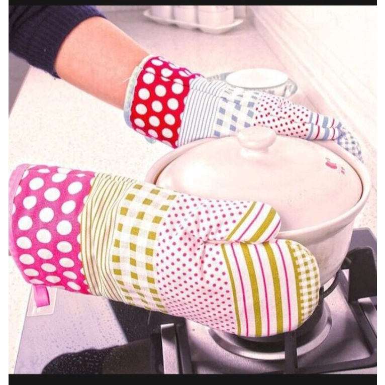 Sarung tangan oven anti panas  / 2 pcs sarung tangan microwave anti panas/sarung tangan oven/cempal oven/sarung tangan masak