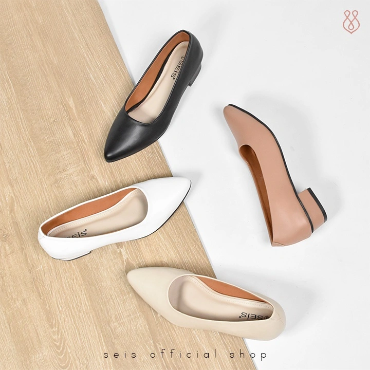SEIS Venice Pantofel Wanita | Sepatu Heels Wanita Hak 3 cm