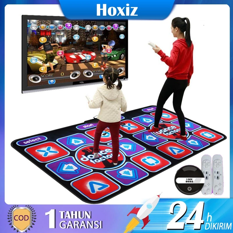 Double Dancing Mat dengan 2 Game Controller Dancing Pads dengan Remote Controller