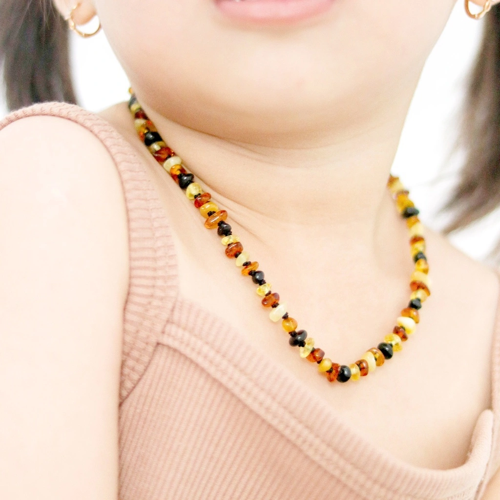 Kalung amber bayi & anak by Carlis Baby. Multicolour Chips CH1/CH2/CH3/CH4