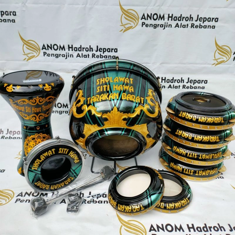 1 Set Alat Hadroh ukiran dan Motif Produk Jepara