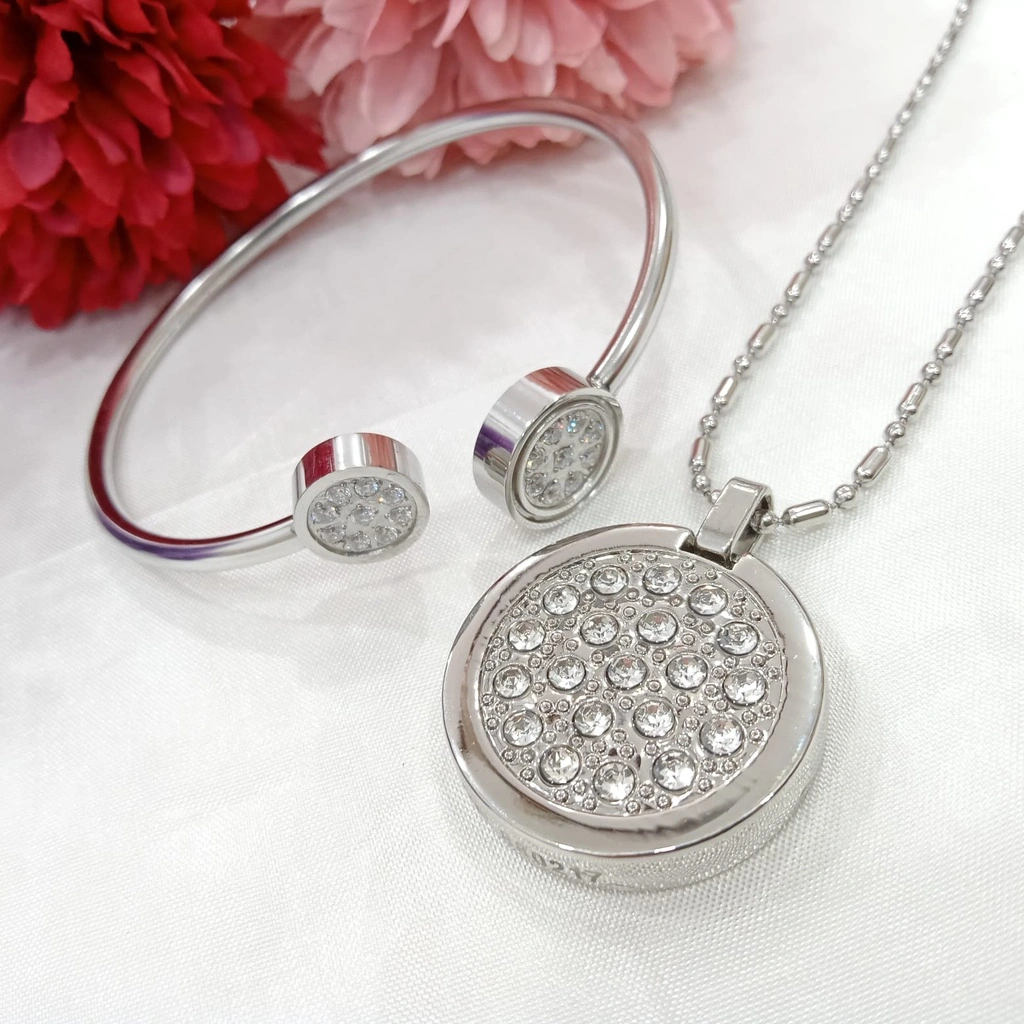 Kalung Kesehatan Quantum Science Energy Pendant Necklace / Kalung Liontin Terapi Kesehatan Magnetic Pendant / Kalung Bio Glass Energi /