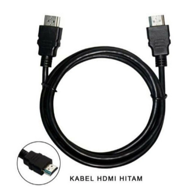 KABEL HDMI TO HDMI Hitam 150CM Full HD 1080P Support Set Top Box / Playstation / Laptop / Monitor / Komputer 1.5M