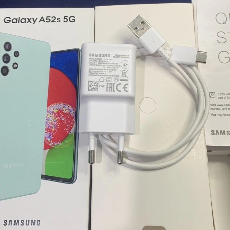 Charger Samsung Original A52 5G Bawaan Hp Garansi 2 Bulan 15 Watt Fast Charging Tipe C