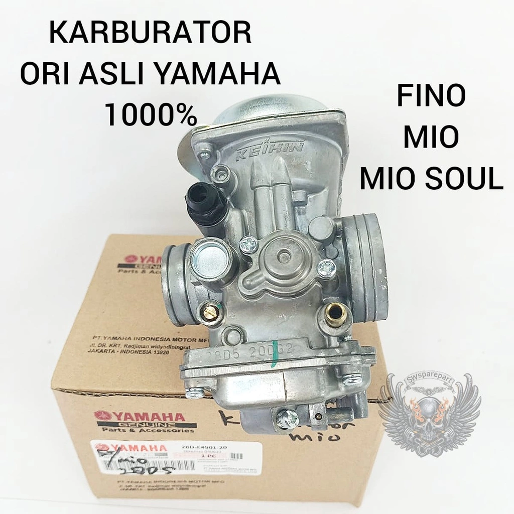 KARBURATOR ASSY ORI ASLI  YAMAHA YGP CARBURATOR MIO SMILE MIO SPORTY MIO SOUL FINO KUALITAS ORI ASLI YAMAHA YGP PRESISI LANGSANG STABIL KARBU KARBULATOR KALBU
