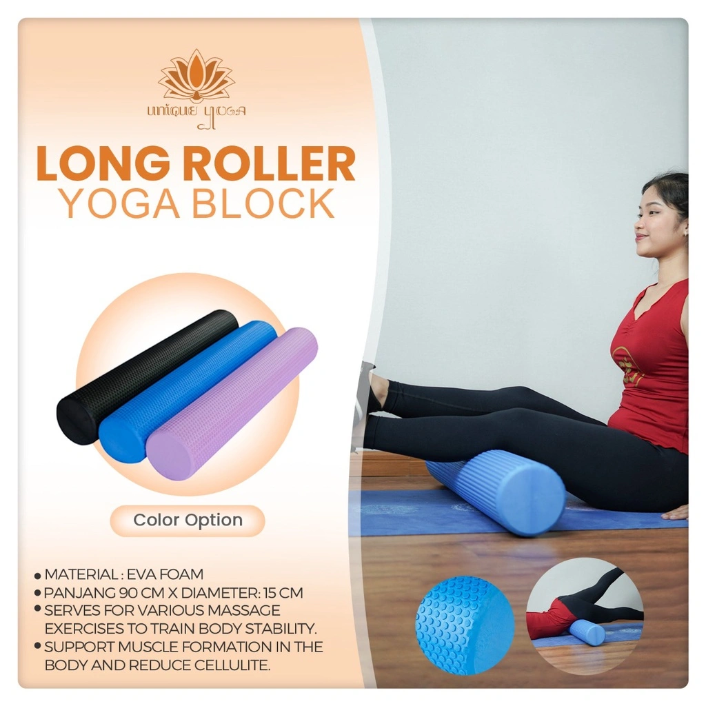 Foam Roller Block / Foam Roller Block 90cm / Eva Foam Roller Block Yoga / Roller Block Yoga Murah / Foam Roller Yoga Block / Eva Roller Block / Roller Block 90cm / Rumbler Foam Roller