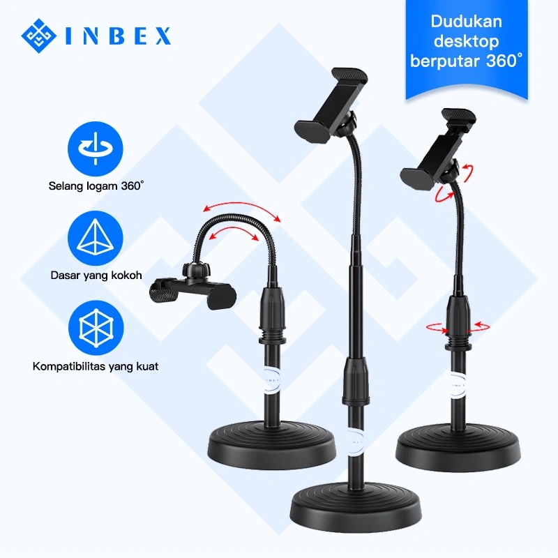 INBEX Cup Phone Holder/Multi-Function Phone Stander for live stream Desktop