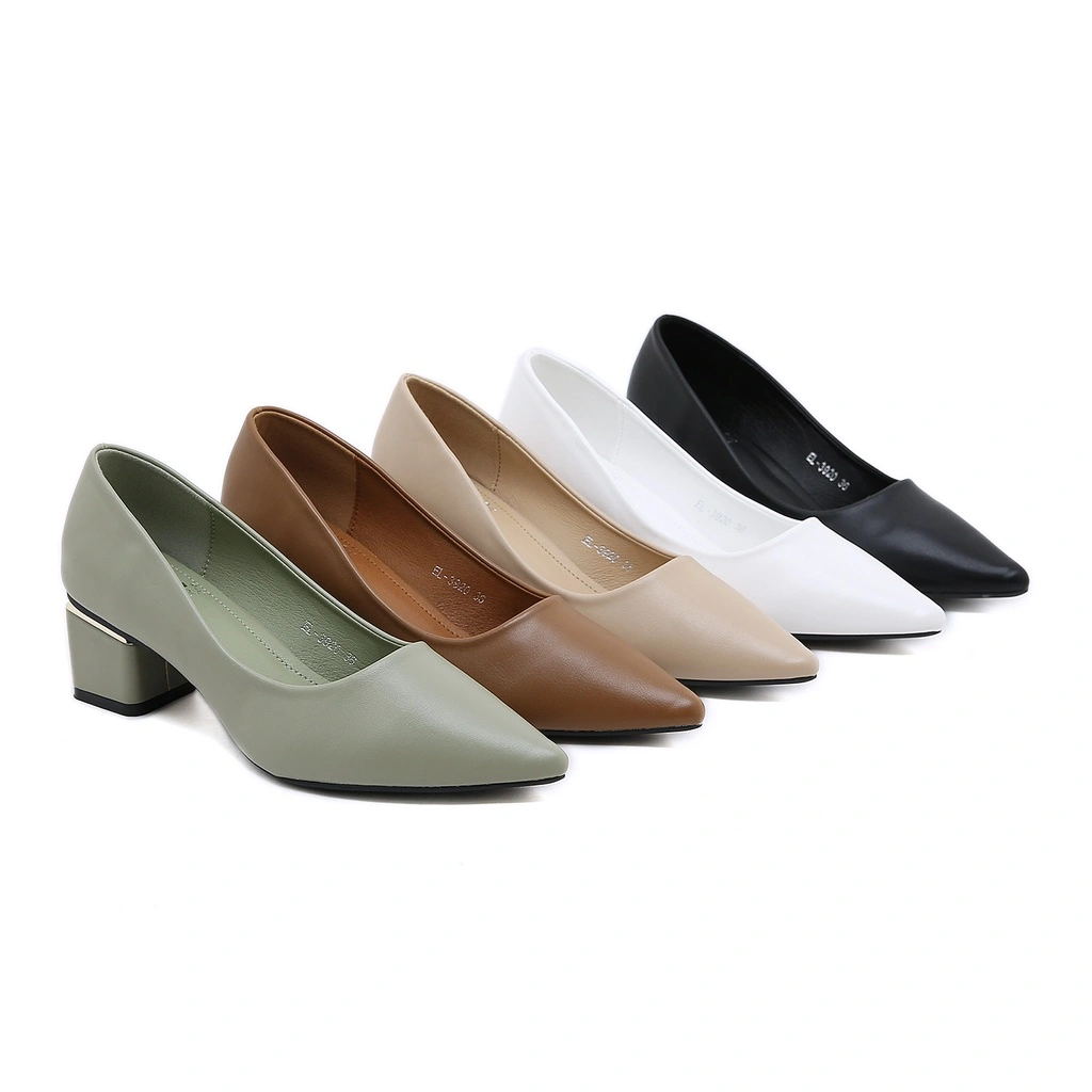 ELLORA EL-3920 Sepatu Kerja Wanita Hak Chunky Heels 5cm