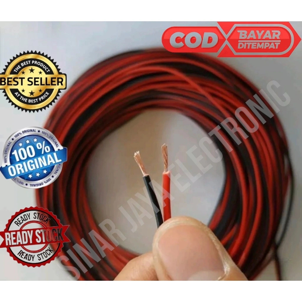 KABEL AUDIO/SPIKER/WALET/LISTRIK 2X10 25METER SERABUT TEBAL MEREK MIKA / KABEL AUDIO MURAH