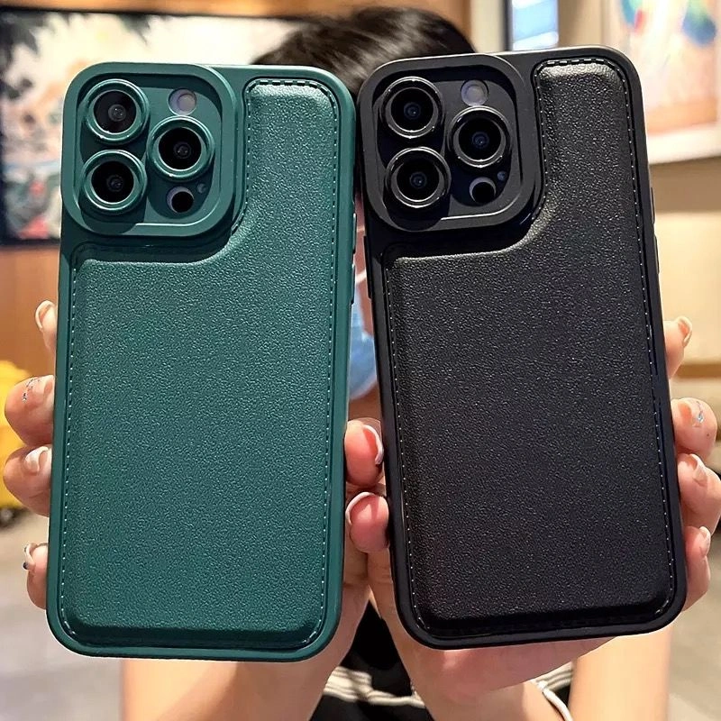 Samsung J2 Prime J4+ J6+ Plus J7 Prime J7 Pro J7 Core 2015 M22 M32 M21 M30S M31 Leather Case Pelindung Lensa Kamera Protector Silikon Silicone Kulit TPU Casing HP Colorful