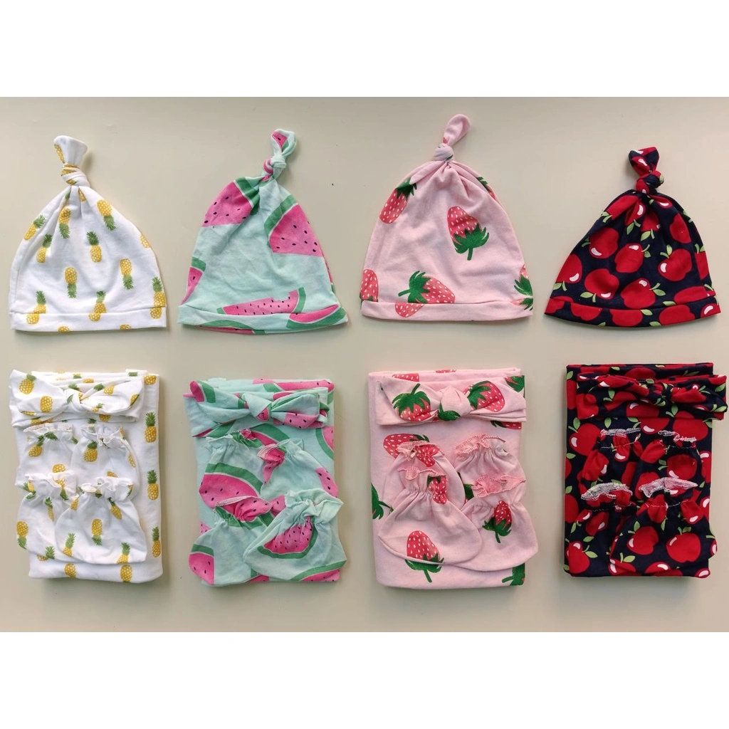 SWADDLE SET KNOT HAT / BEDONG SET TOPI / BEDONG BANDANA