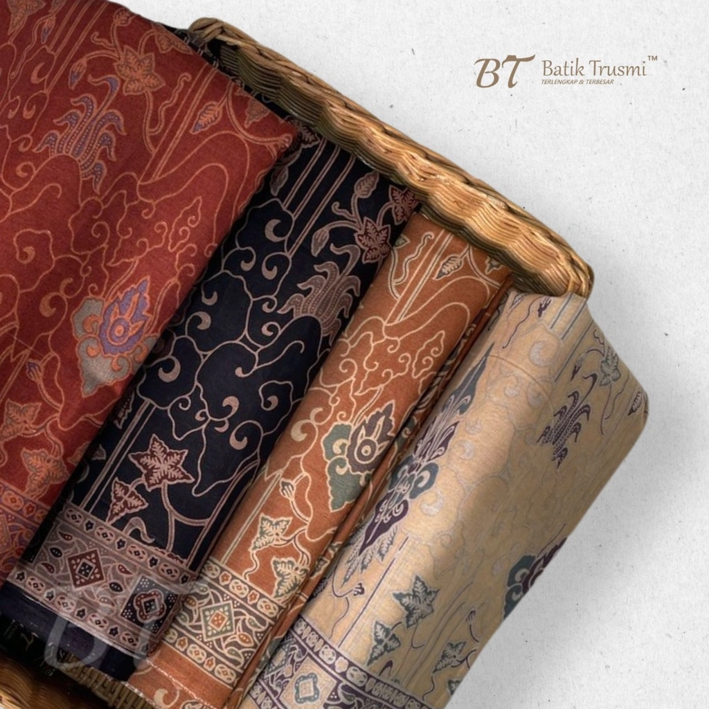 BATIK TRUSMI Bahan Kain Panjang Katun Balian Encim Mega Mendung 1835 AW