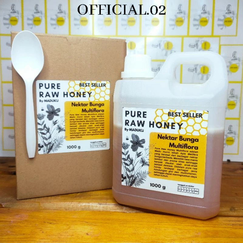 Madu Multiflora 1.000gr Pure Raw Honey