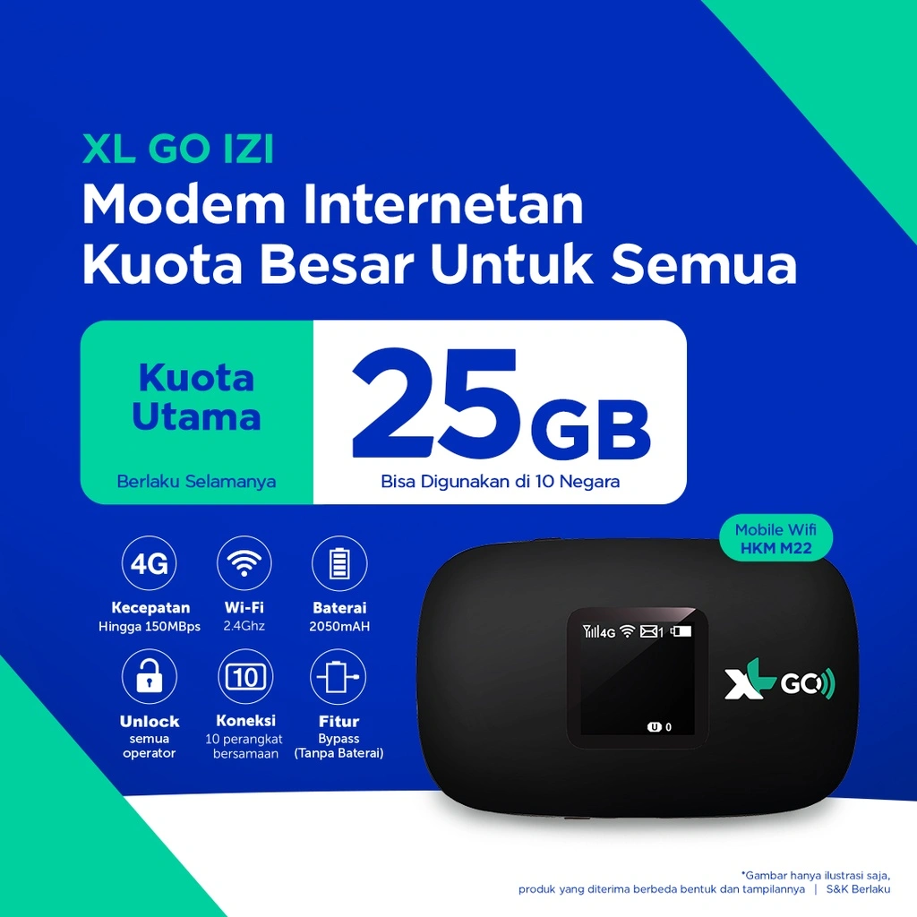 XL GO IZI - HKM M22 (25 GB)