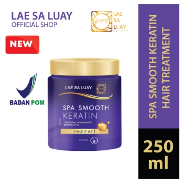 Lae Sa Luay Hair Spa Kemasan Lama Smooth Keratin/Masker Rambut/Creambath/Treatment Rambut 250 ml