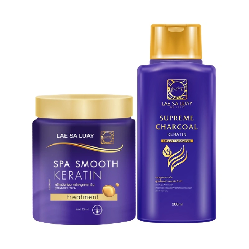 Lae Sa Luay Paket 2 In 1 Hair Perfection Shampo Dan Keratin / Masker Rambut / Perawatan Rambut