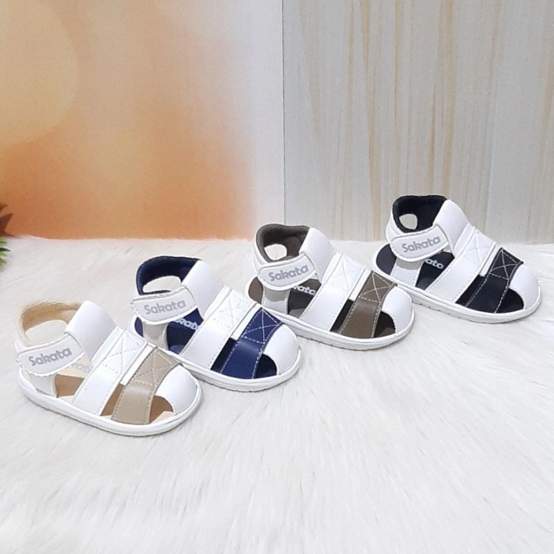 Sepatu sandal bayi laki laki umur 1 sampai 3 tahun lucu bunyi cit cit