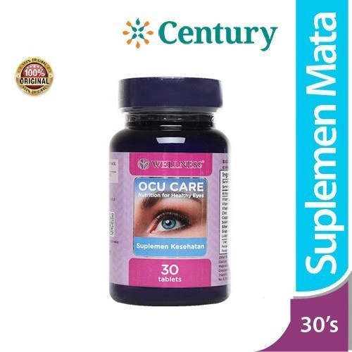 Wellness Ocu Care 30 Tablet/vitamin mata/suplemen kesahatan mata/vitamin A/Billberry/antioksidan